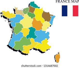 france map drawing, france map vector illustration, france map

