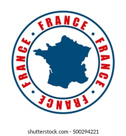 france map geography icon vector illustration design