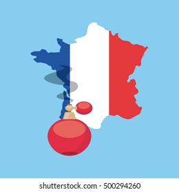 france map geography icon vector illustration design