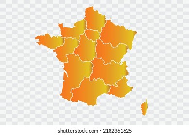 France Map Gold Dust Color on White Backgound png