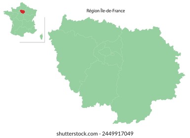 France Map Green Region Icon