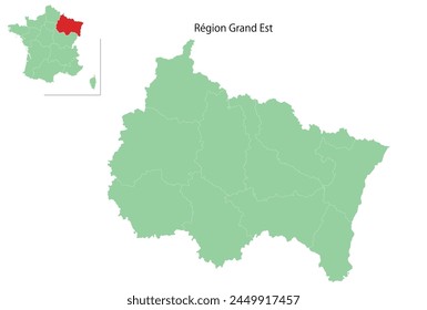 France Map Green Region Icon