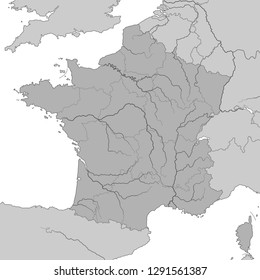 France - Map of France (high detailed)