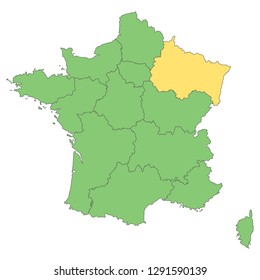 France - Map of France (high detailed)