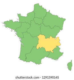 France - Map of France (high detailed)