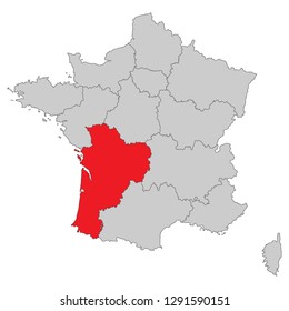 France - Map of France (high detailed)