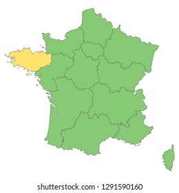 France - Map of France (high detailed)