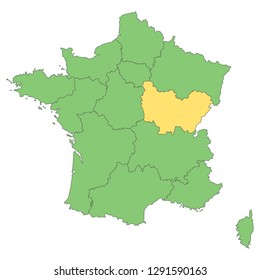 France - Map of France (high detailed)