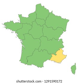 France - Map of France (high detailed)