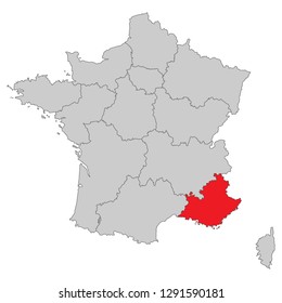 France - Map of France (high detailed)