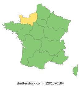 France - Map of France (high detailed)