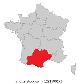 France - Map of France (high detailed)