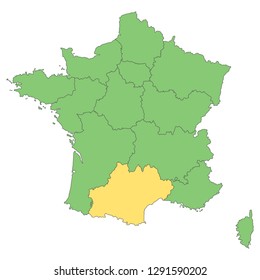 France - Map of France (high detailed)