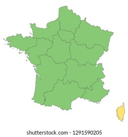 France - Map of France (high detailed)