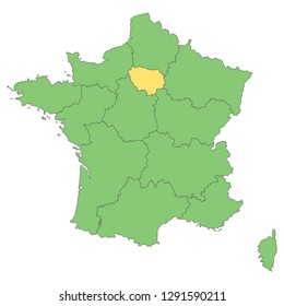 France - Map of France (high detailed)