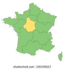 France - Map of France (high detailed)