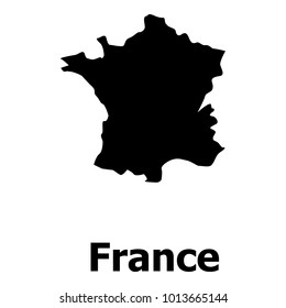 France map icon. Simple illustration of france map vector icon for web