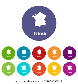France map icon. Simple illustration of france map vector icon for web