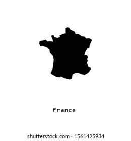 France map icon in trendy flat style isolated on white background. Symbol for your web site design, logo, app, UI. Vector illustration, EPS