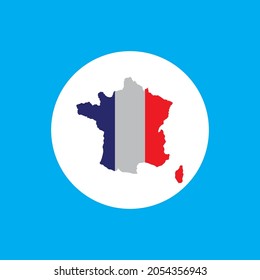 france map icon vector illustration symbol design.