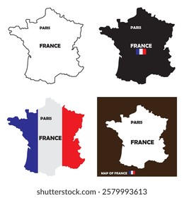 france map icon vector illustration symbol design