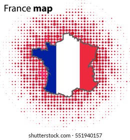 France map icon vector illustration