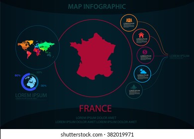 France map infographic