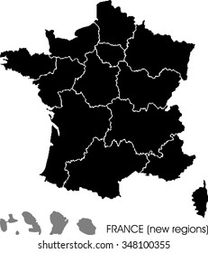 France Map, New Regions