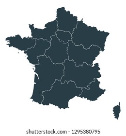 Carte De France Region High Res Stock Images Shutterstock