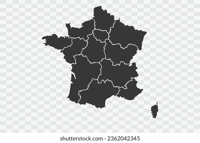 France Map Shadow Color on White Background quality files Png