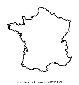 france map silhouette
