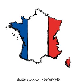 France map silhouette
