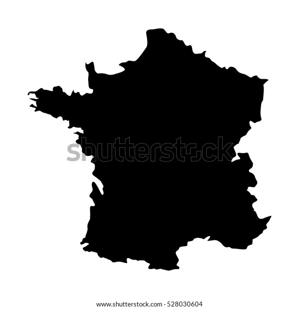 France Map Silhouette Stock Vector (Royalty Free) 528030604 | Shutterstock