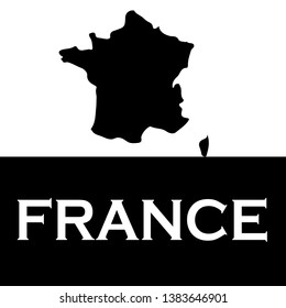 France map, France - Touristic Greeting Card,logo. design for t-shirt, promo flyer.