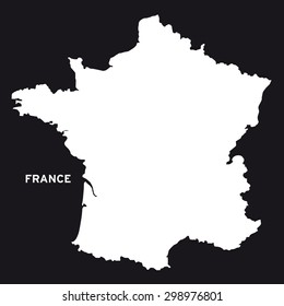 France Map Vector Stock Vector (Royalty Free) 298976801 | Shutterstock