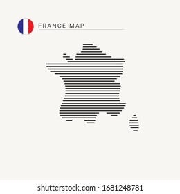 France map vector art template.