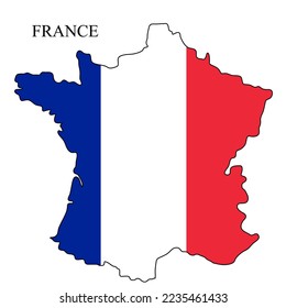 France map vector illustration. Global economy. Famous country. Western Europe. Europe.