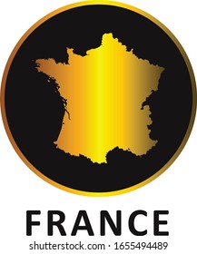 France Maps Logo Vector Design