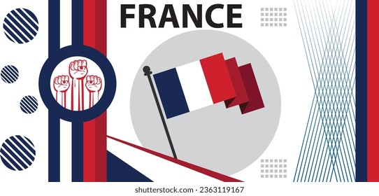 France national day banner with French flag,national day celebrations creative background images..eps
