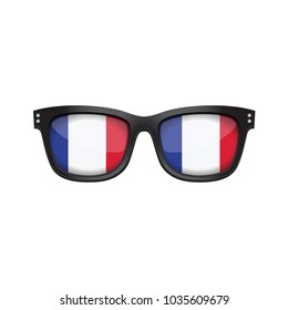 France national flag fashionable sunglasses