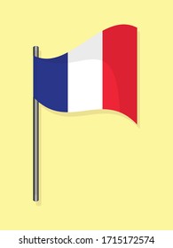 France national flag simple vector design