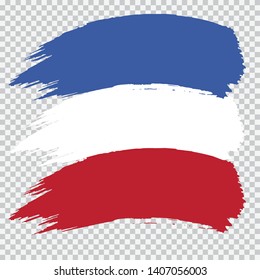 FRANCE national flag slpash brush vector on transparent background