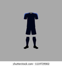 France national football form illustration. Detailed national soccer form illustrations. Premium quality graphic design icon. One of the collection icon for websites, web design on grey background