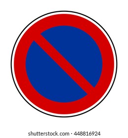 France No Parking Sign