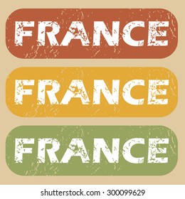 France on colored background