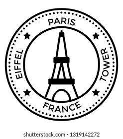 France, paris  line icon vector