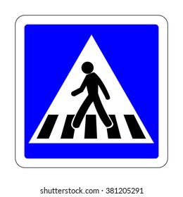 France Pedestrian Crossing Sign