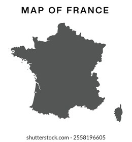 France political map with administrative regions Isolated Vector illustration, Vector illustration map of the France with regions or states. detailed map of France country with administrative division