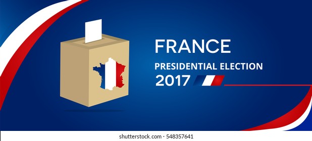 France presidential election with ballot box