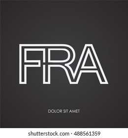 France print in vector.